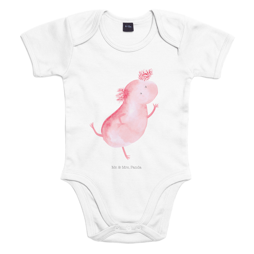 Organic Baby Body Axolotl tanzt Babykleidung, Babystrampler, Strampler, Wickelbody, Baby Erstausstattung, Junge, Mädchen, Axolotl, Molch, Axolot, Schwanzlurch, Lurch, Lurche, Dachschaden, Sterne, verrückt, Freundin, beste Freundin