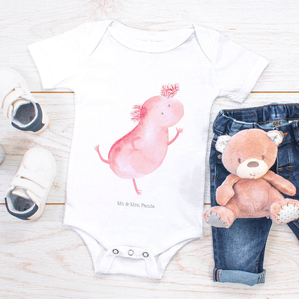 Organic Baby Body Axolotl tanzt Babykleidung, Babystrampler, Strampler, Wickelbody, Baby Erstausstattung, Junge, Mädchen, Axolotl, Molch, Axolot, Schwanzlurch, Lurch, Lurche, Dachschaden, Sterne, verrückt, Freundin, beste Freundin