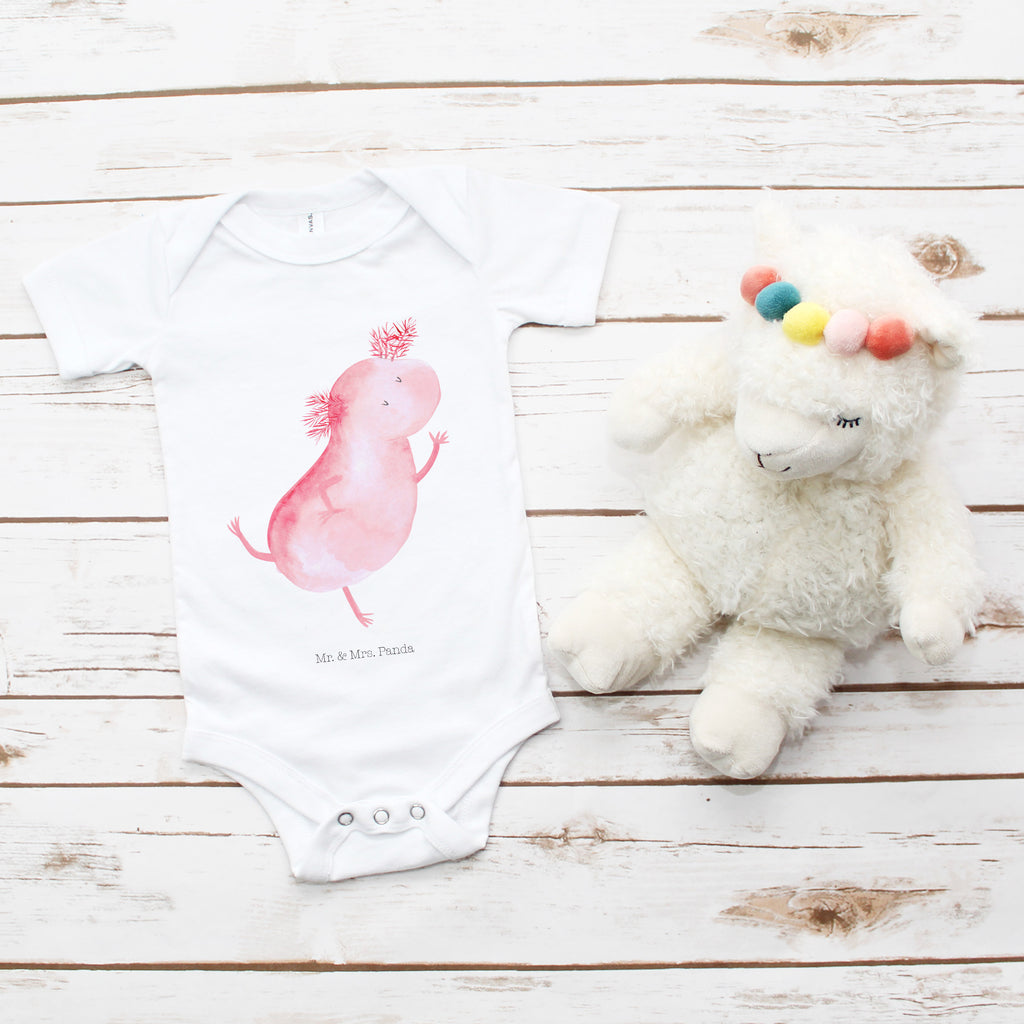 Organic Baby Body Axolotl tanzt Babykleidung, Babystrampler, Strampler, Wickelbody, Baby Erstausstattung, Junge, Mädchen, Axolotl, Molch, Axolot, Schwanzlurch, Lurch, Lurche, Dachschaden, Sterne, verrückt, Freundin, beste Freundin