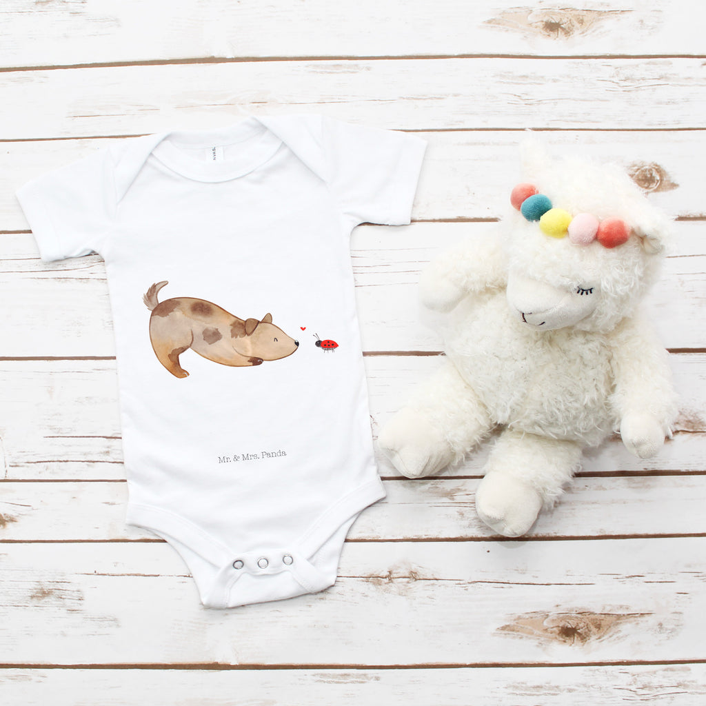 Organic Baby Body Hund Marienkäfer Babykleidung, Babystrampler, Strampler, Wickelbody, Baby Erstausstattung, Junge, Mädchen, Hund, Hundemotiv, Haustier, Hunderasse, Tierliebhaber, Hundebesitzer, Sprüche, Hunde, Hundespruch, Marienkäfer, Mischling, Mischlinghund