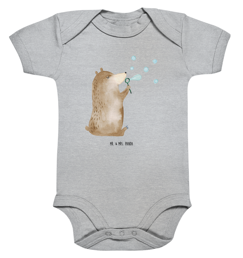 Organic Baby Body Bär Seifenblasen Babykleidung, Babystrampler, Strampler, Wickelbody, Baby Erstausstattung, Junge, Mädchen, Bär, Teddy, Teddybär, Seifenblasen Bär Lustig Sein Glücklich Traurig Happy