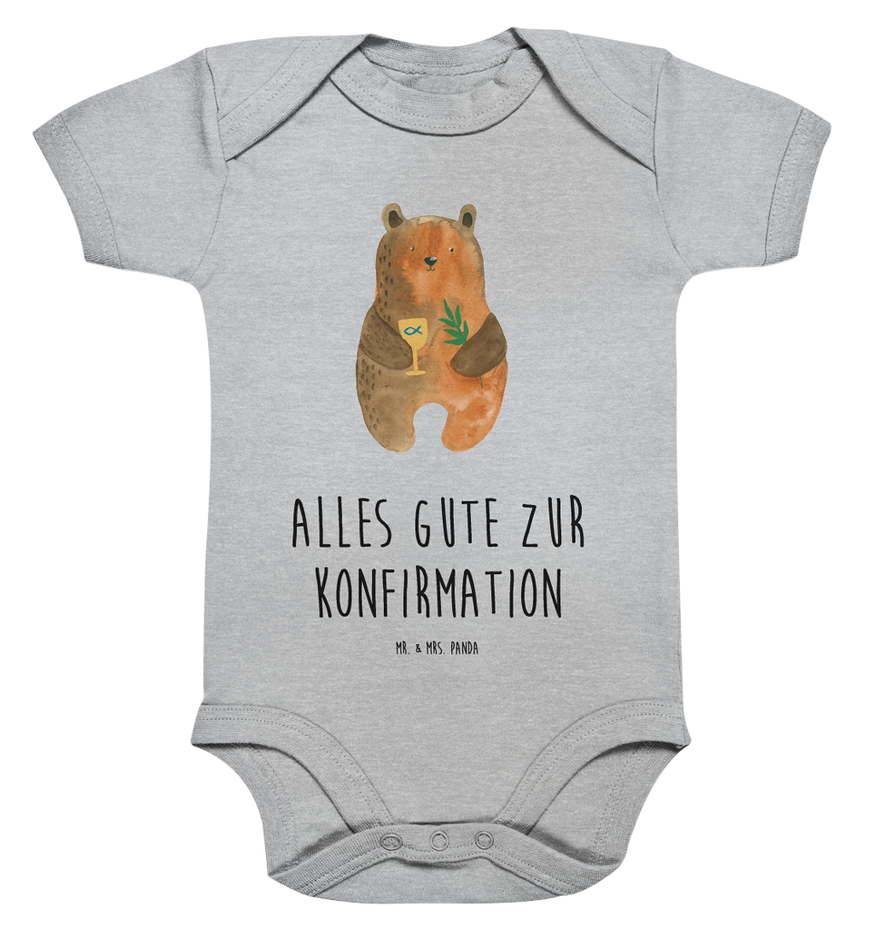 Organic Baby Body Konfirmation-Bär Babykleidung, Babystrampler, Strampler, Wickelbody, Baby Erstausstattung, Junge, Mädchen, Bär, Teddy, Teddybär, Konfirmation, Kirche, evangelisch, Gottesdienst