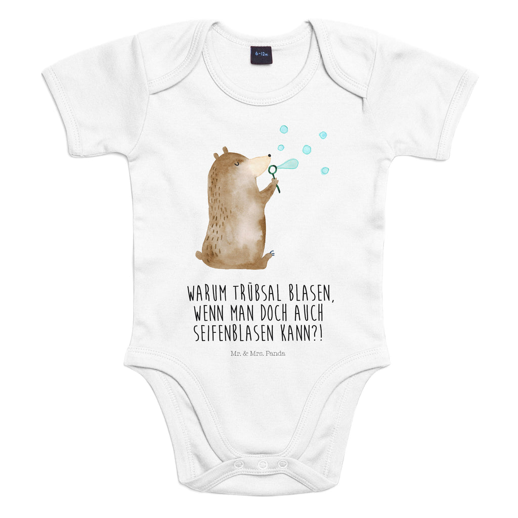 Organic Baby Body Bär Seifenblasen Babykleidung, Babystrampler, Strampler, Wickelbody, Baby Erstausstattung, Junge, Mädchen, Bär, Teddy, Teddybär, Seifenblasen Bär Lustig Sein Glücklich Traurig Happy