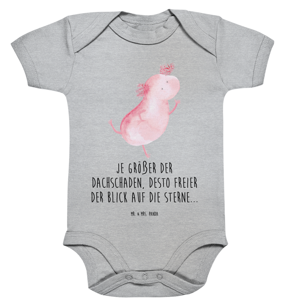 Organic Baby Body Axolotl tanzt Babykleidung, Babystrampler, Strampler, Wickelbody, Baby Erstausstattung, Junge, Mädchen, Axolotl, Molch, Axolot, Schwanzlurch, Lurch, Lurche, Dachschaden, Sterne, verrückt, Freundin, beste Freundin