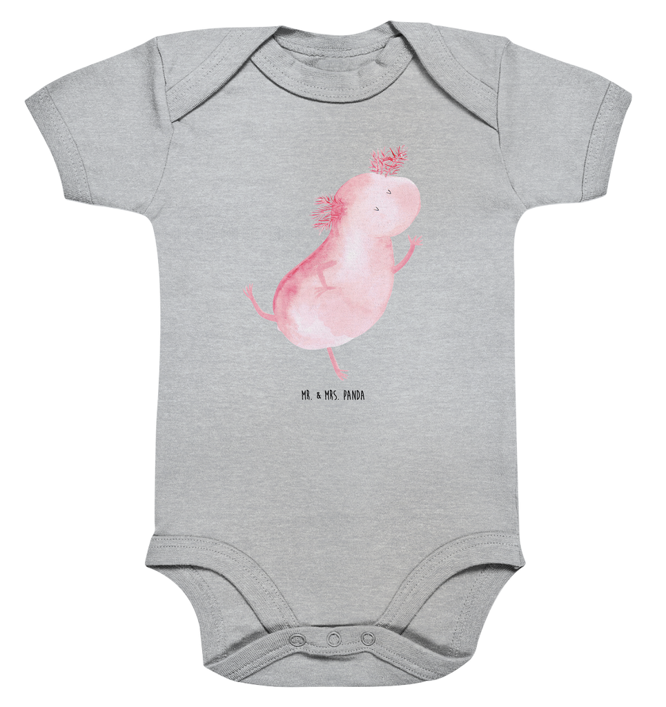 Organic Baby Body Axolotl tanzt Babykleidung, Babystrampler, Strampler, Wickelbody, Baby Erstausstattung, Junge, Mädchen, Axolotl, Molch, Axolot, Schwanzlurch, Lurch, Lurche, Dachschaden, Sterne, verrückt, Freundin, beste Freundin