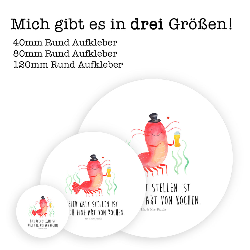 40mm Rund Aufkleber Hummer mit Weizen Sticker, Aufkleber, Etikett, Meerestiere, Meer, Urlaub, Garnele, Garnelen, Bier, Kochen, Männerhaushalt, Junggeselle, Junggesellin, Bierliebhaber, Kneipe, Gasthaus, Wirtschaft