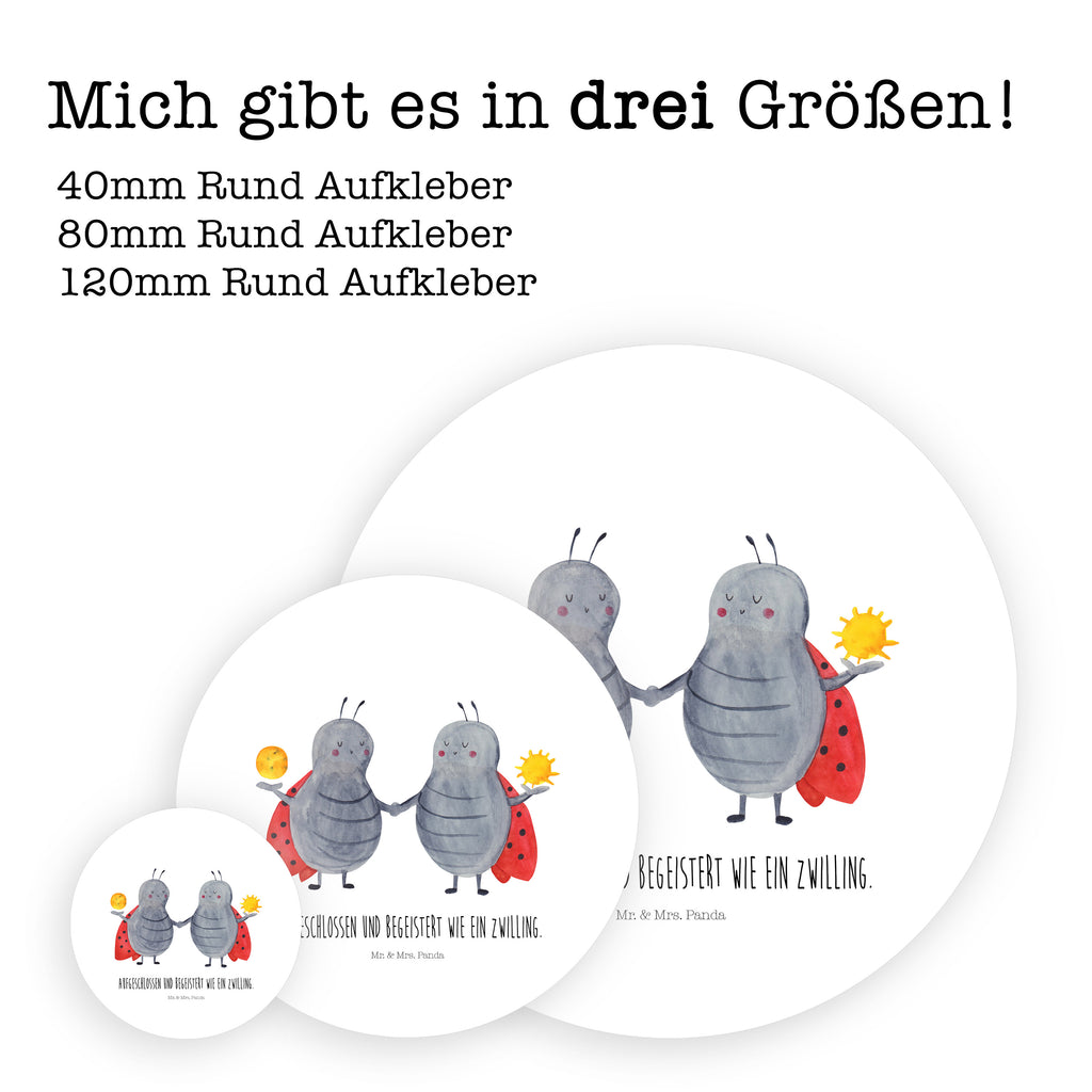 80mm Rund Aufkleber Sternzeichen Zwilling Sticker, Aufkleber, Etikett, Tierkreiszeichen, Sternzeichen, Horoskop, Astrologie, Aszendent, Zwillinge, Zwilling Geschenk, Zwilling Sternzeichen, Geburtstag Mai, Geschenk Mai, Geschenk Juni, Marienkäfer, Glückskäfer, Zwillingsbruder, Zwillingsschwester