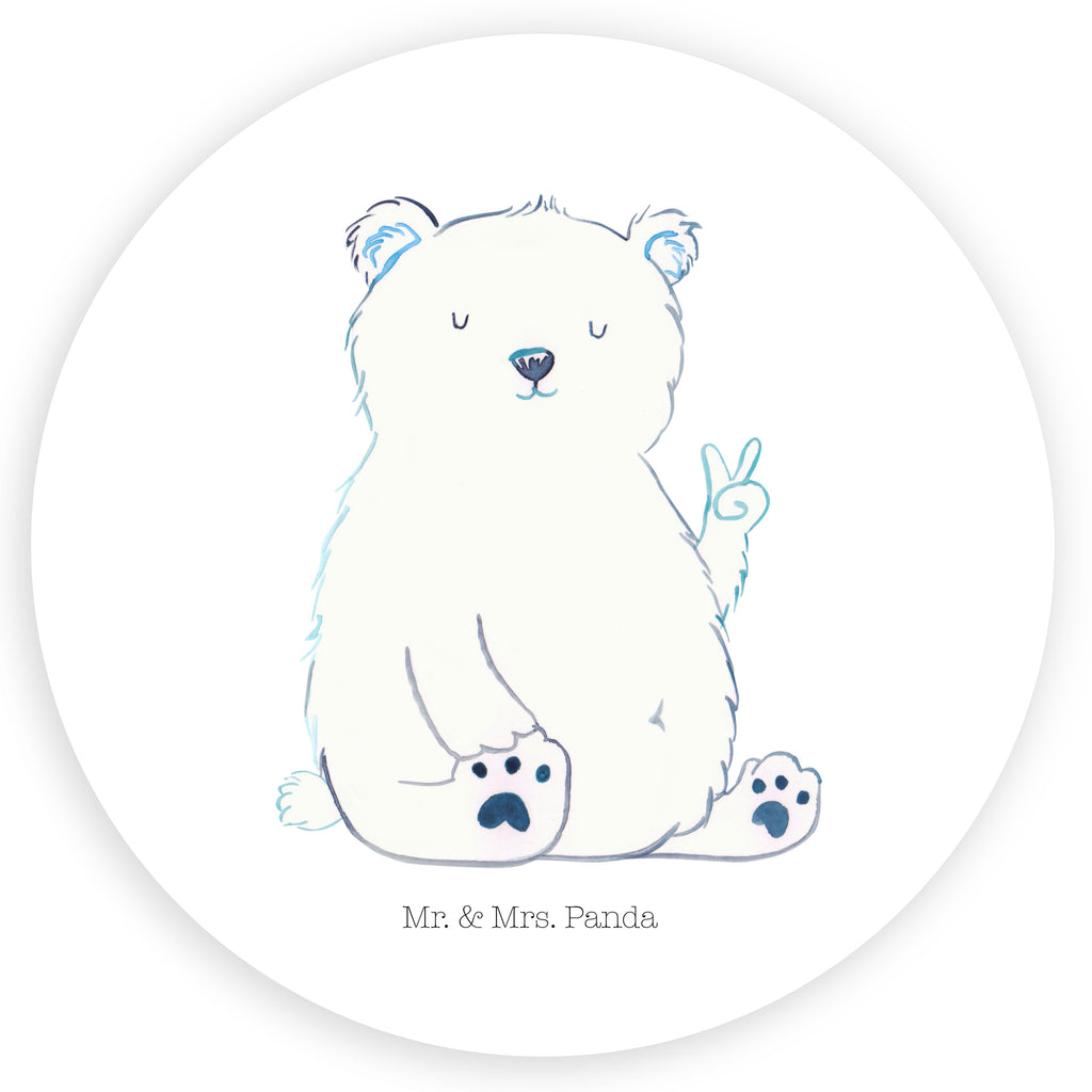 40mm Rund Aufkleber Eisbär Faul Sticker, Aufkleber, Etikett, Bär, Teddy, Teddybär, Eisbär, Nordpol, Faul, Entspannen, Relaxen, Büro, Arbeit, Bürojob, Arbeitsplatz, Homeoffice