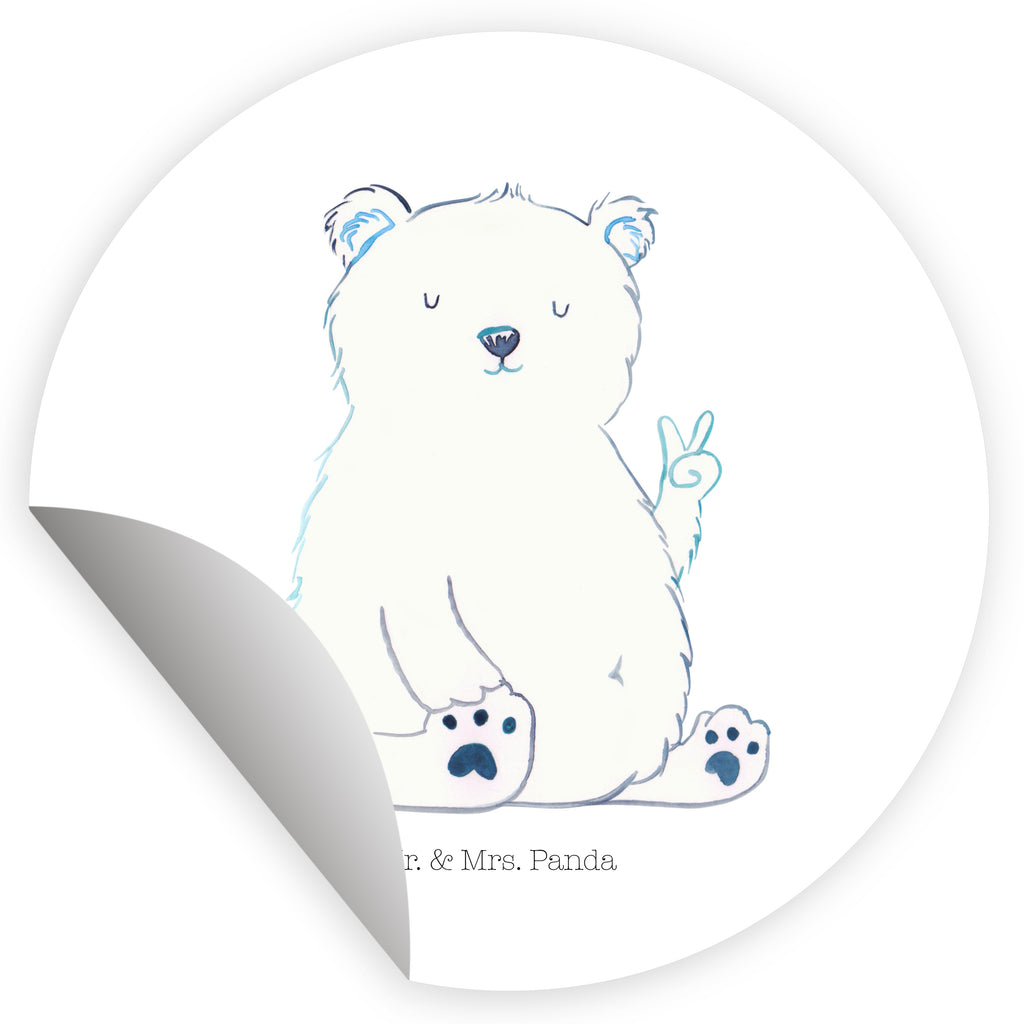 40mm Rund Aufkleber Eisbär Faul Sticker, Aufkleber, Etikett, Bär, Teddy, Teddybär, Eisbär, Nordpol, Faul, Entspannen, Relaxen, Büro, Arbeit, Bürojob, Arbeitsplatz, Homeoffice