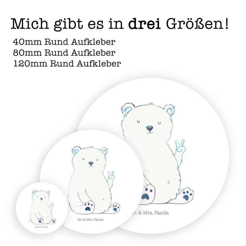 40mm Rund Aufkleber Eisbär Faul Sticker, Aufkleber, Etikett, Bär, Teddy, Teddybär, Eisbär, Nordpol, Faul, Entspannen, Relaxen, Büro, Arbeit, Bürojob, Arbeitsplatz, Homeoffice