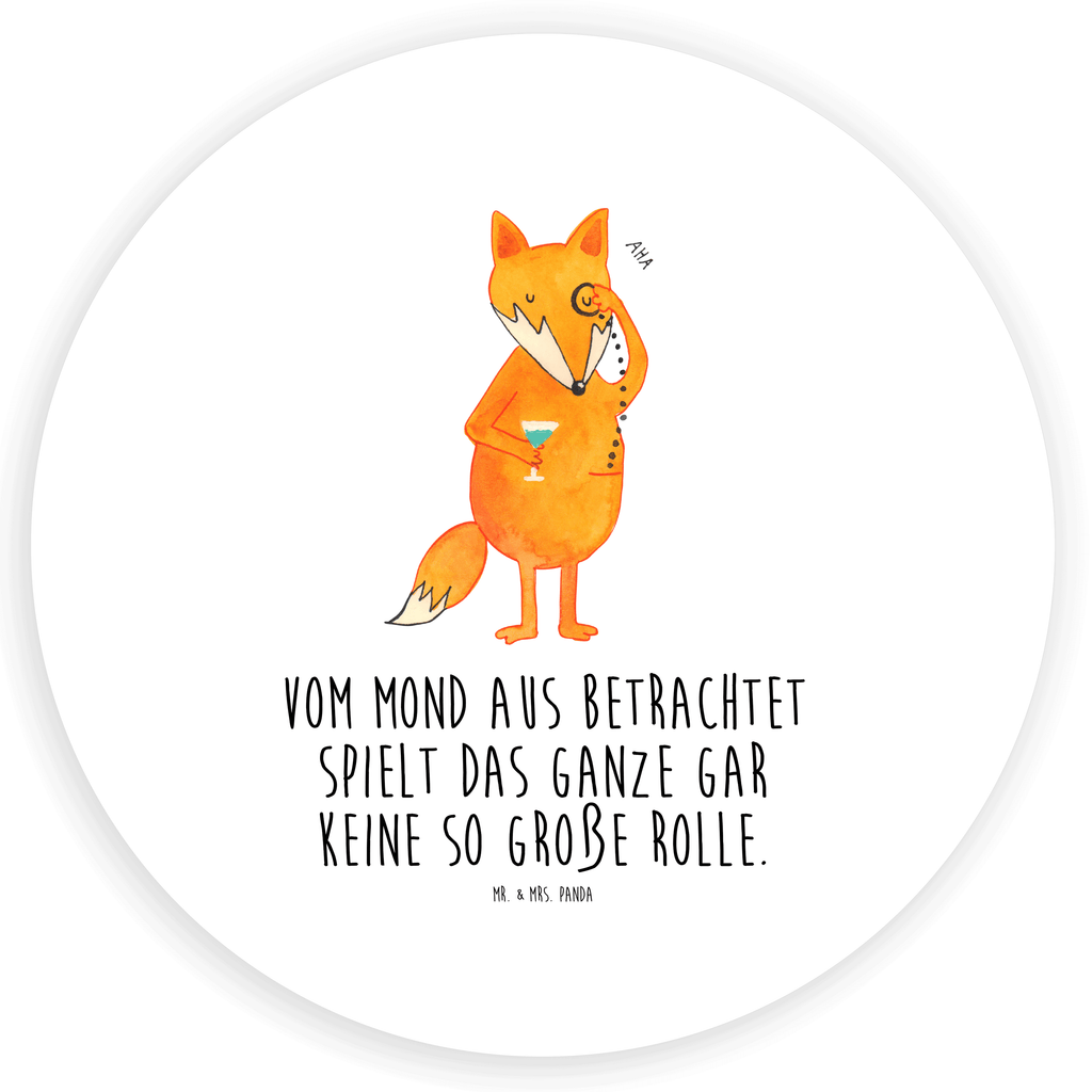 80mm Rund Aufkleber Fuchs Lord Sticker, Aufkleber, Etikett, Fuchs, Füchse, tröstende Worte, Spruch lustig, Liebeskummer Geschenk, Motivation Spruch, Problemlösung
