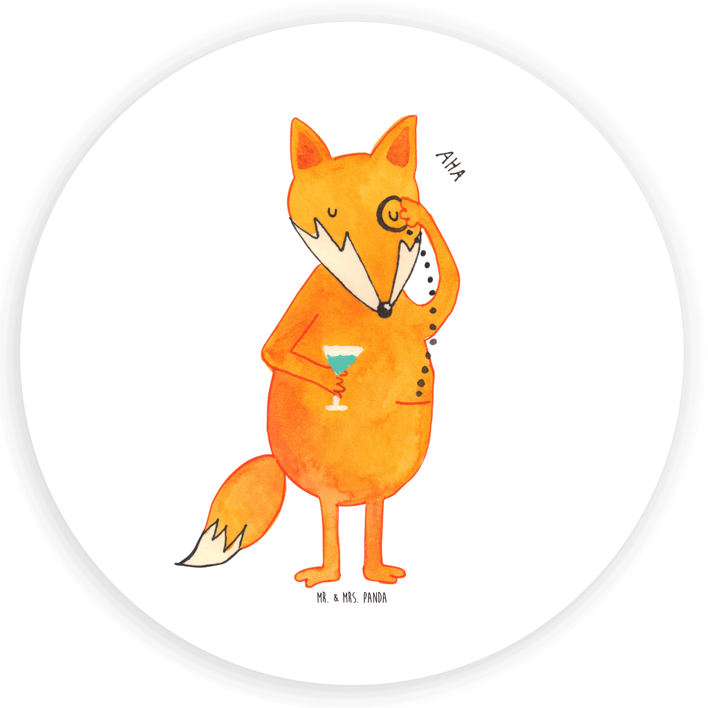 80mm Rund Aufkleber Fuchs Lord Sticker, Aufkleber, Etikett, Fuchs, Füchse, tröstende Worte, Spruch lustig, Liebeskummer Geschenk, Motivation Spruch, Problemlösung