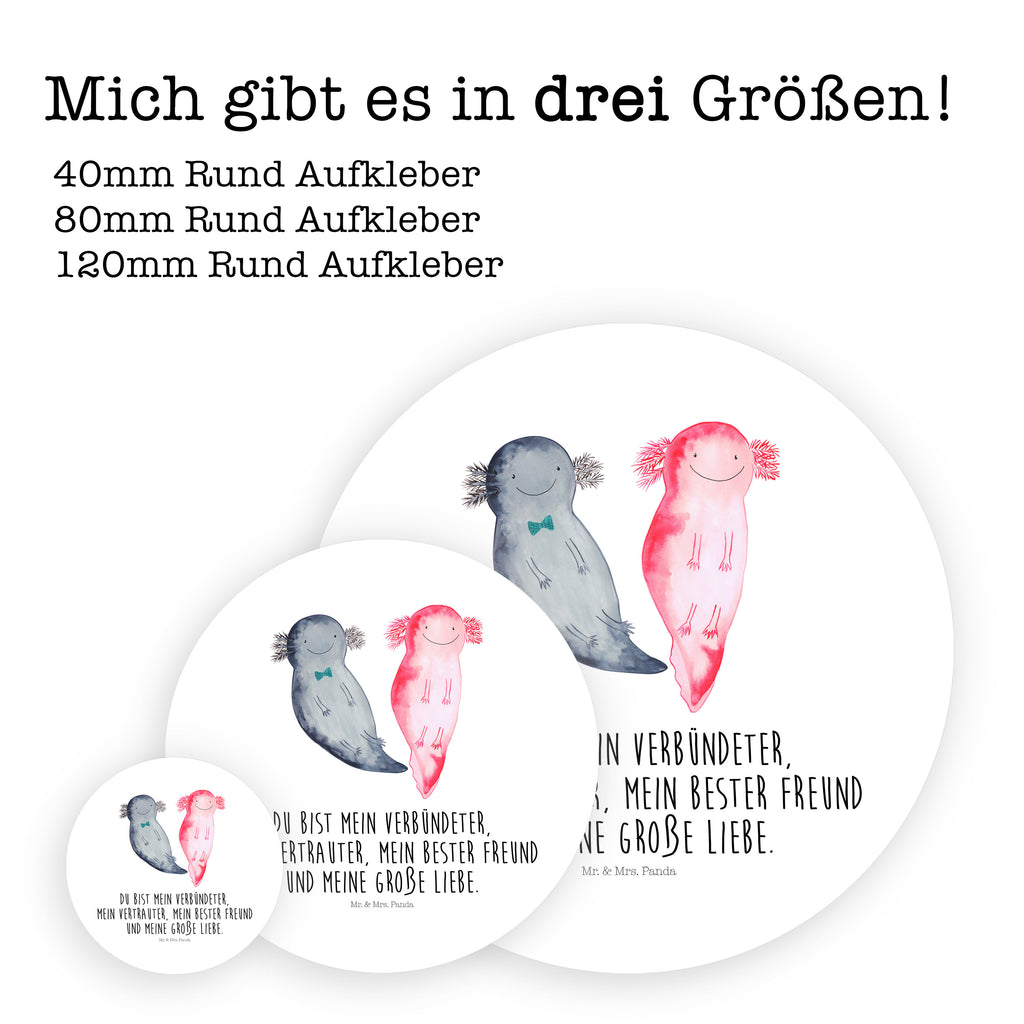 120mm Rund Aufkleber Axolotl Axel+Lotte Sticker, Aufkleber, Etikett, Kinder, rund, Axolotl, Molch, Axolot, Schwanzlurch, Lurch, Lurche, Liebe, große Liebe, Liebesbeweis, Freund, Verlobter, Ehemann, Jahrestag, Valentinstag
