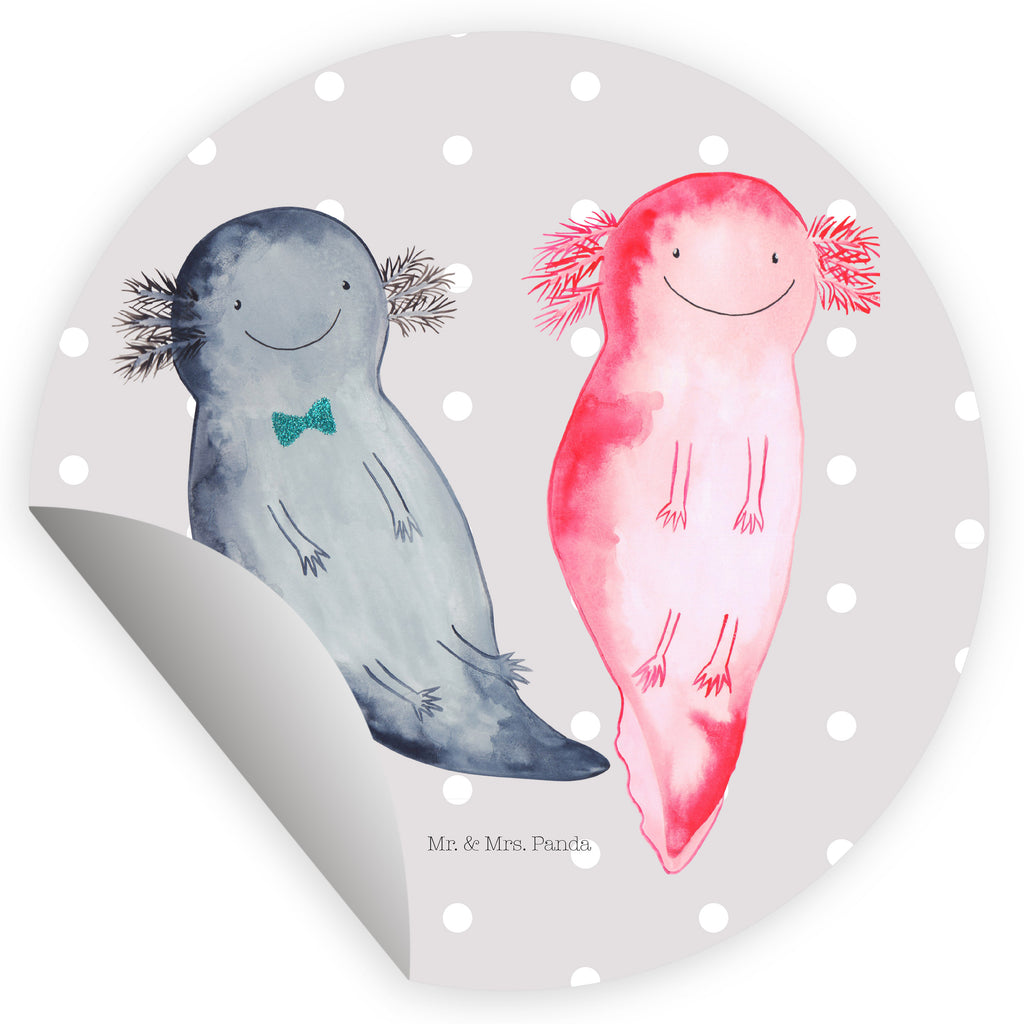 120mm Rund Aufkleber Axolotl Axel+Lotte Sticker, Aufkleber, Etikett, Kinder, rund, Axolotl, Molch, Axolot, Schwanzlurch, Lurch, Lurche, Liebe, große Liebe, Liebesbeweis, Freund, Verlobter, Ehemann, Jahrestag, Valentinstag