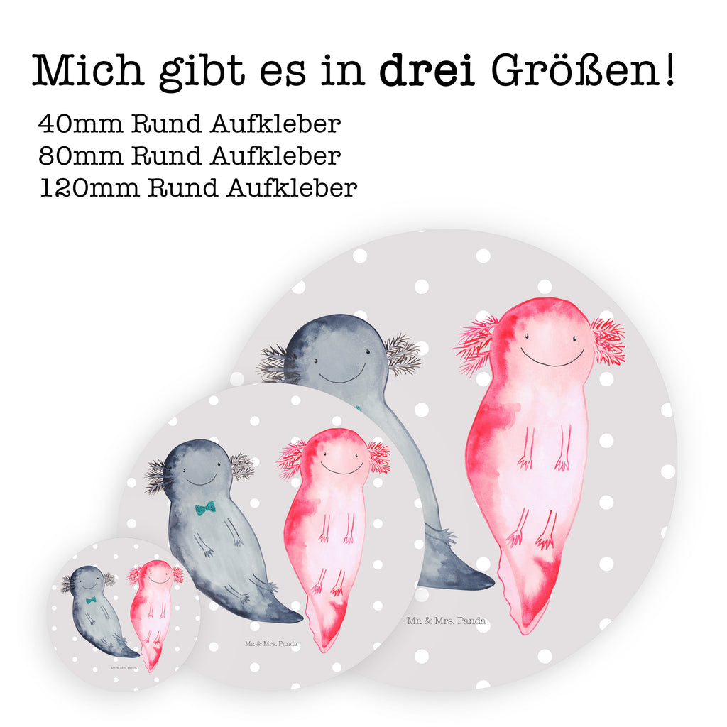 120mm Rund Aufkleber Axolotl Axel+Lotte Sticker, Aufkleber, Etikett, Kinder, rund, Axolotl, Molch, Axolot, Schwanzlurch, Lurch, Lurche, Liebe, große Liebe, Liebesbeweis, Freund, Verlobter, Ehemann, Jahrestag, Valentinstag