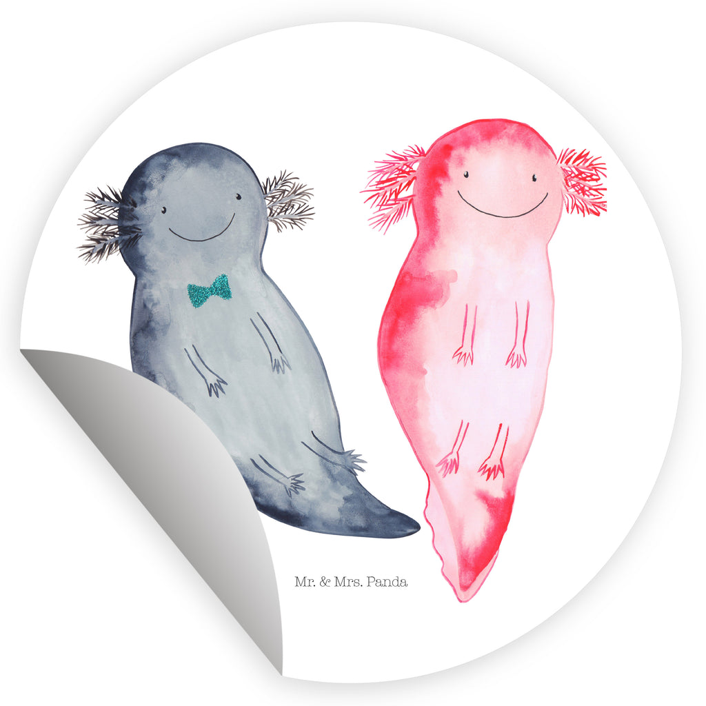 120mm Rund Aufkleber Axolotl Axel+Lotte Sticker, Aufkleber, Etikett, Kinder, rund, Axolotl, Molch, Axolot, Schwanzlurch, Lurch, Lurche, Liebe, große Liebe, Liebesbeweis, Freund, Verlobter, Ehemann, Jahrestag, Valentinstag