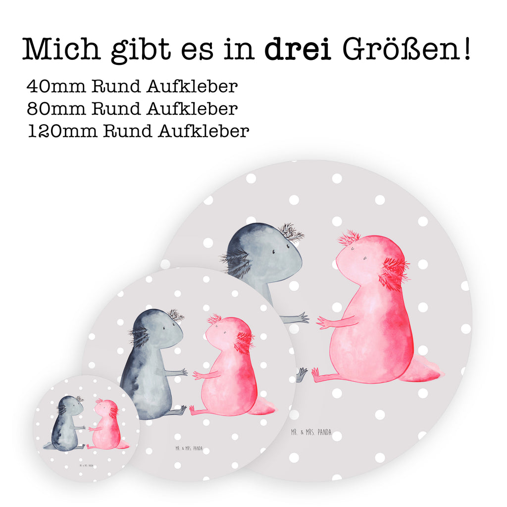 40mm Rund Aufkleber Axolotl Liebe Sticker, Aufkleber, Etikett, Axolotl, Molch, Axolot, Schwanzlurch, Lurch, Lurche, Liebe, große Liebe, Liebesbeweis, Freund, Verlobter, Ehemann, Jahrestag, Valentinstag