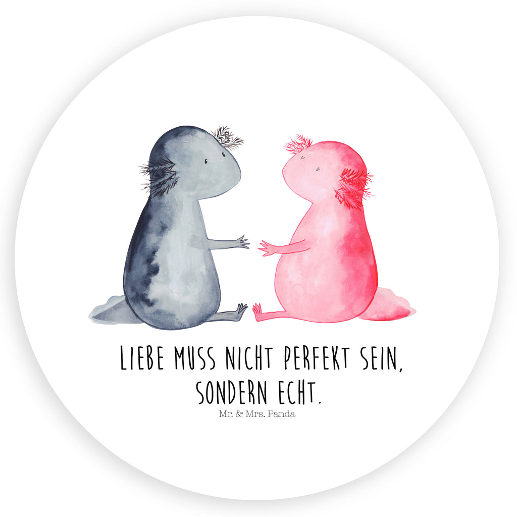 40mm Rund Aufkleber Axolotl Liebe Sticker, Aufkleber, Etikett, Axolotl, Molch, Axolot, Schwanzlurch, Lurch, Lurche, Liebe, große Liebe, Liebesbeweis, Freund, Verlobter, Ehemann, Jahrestag, Valentinstag