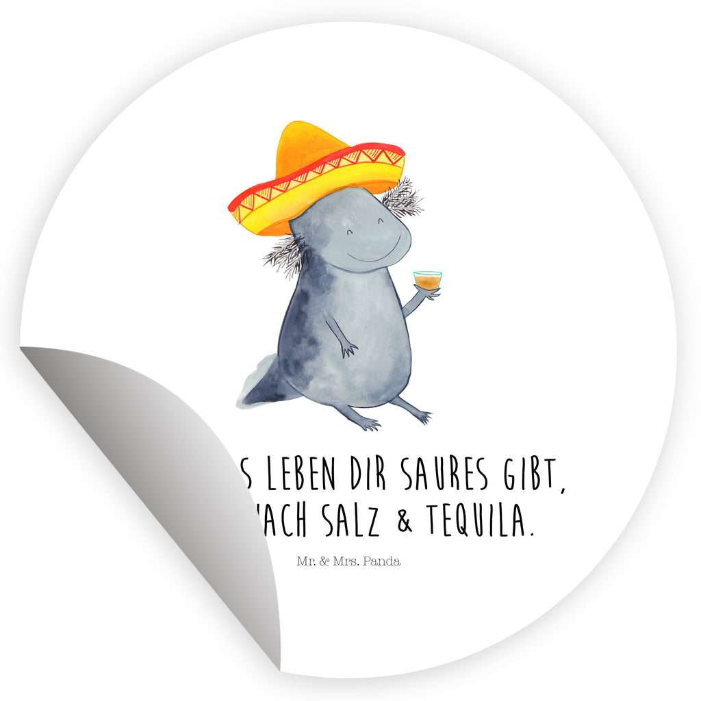 120mm Rund Aufkleber Axolotl Tequila Sticker, Aufkleber, Etikett, Kinder, rund, Axolotl, Molch, Mexico, Mexiko, Sombrero, Zitrone, Tequila, Motivation, Spruch, Schwanzlurch, Lurch, Lurche, Axolot, Feuerdrache, Feuersalamander