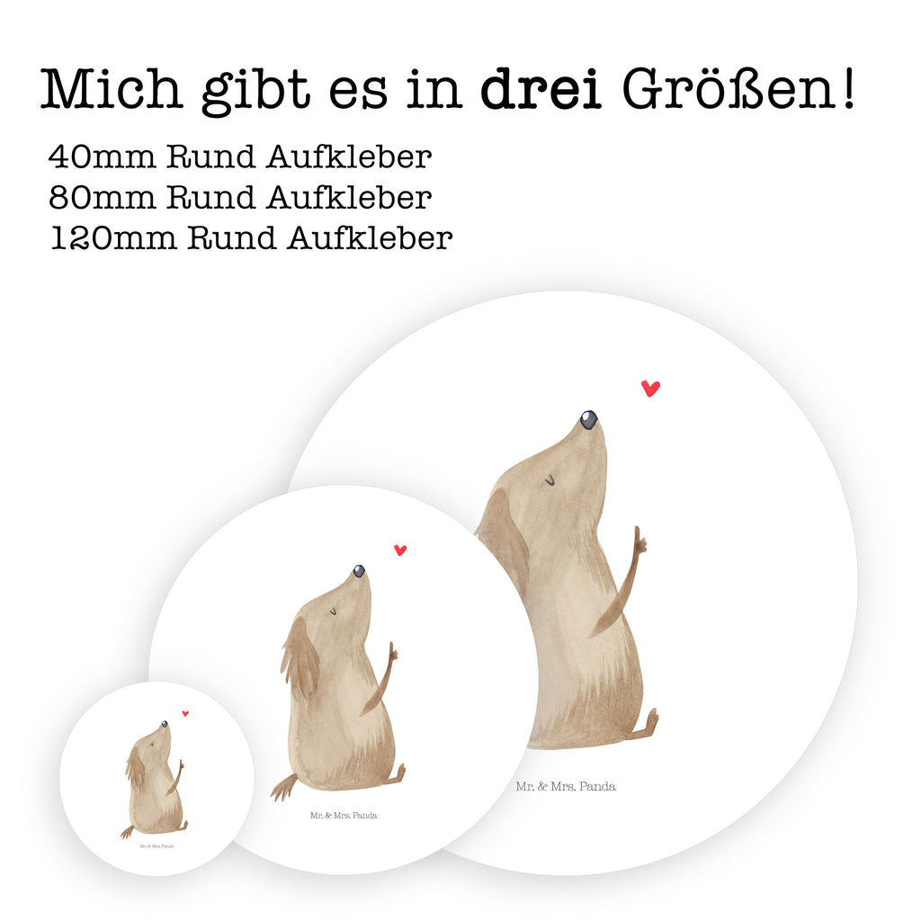 40mm Rund Aufkleber Hund Liebe Sticker, Aufkleber, Etikett, Hund, Hundemotiv, Haustier, Hunderasse, Tierliebhaber, Hundebesitzer, Sprüche, Liebe, Hundeglück, Hundeliebe, Hunde, Frauchen