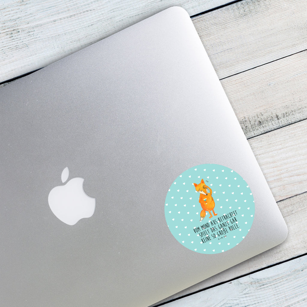 80mm Rund Aufkleber Fuchs Lord Sticker, Aufkleber, Etikett, Fuchs, Füchse, tröstende Worte, Spruch lustig, Liebeskummer Geschenk, Motivation Spruch, Problemlösung