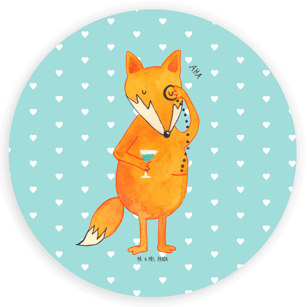 80mm Rund Aufkleber Fuchs Lord Sticker, Aufkleber, Etikett, Fuchs, Füchse, tröstende Worte, Spruch lustig, Liebeskummer Geschenk, Motivation Spruch, Problemlösung