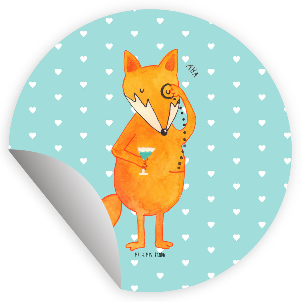 80mm Rund Aufkleber Fuchs Lord Sticker, Aufkleber, Etikett, Fuchs, Füchse, tröstende Worte, Spruch lustig, Liebeskummer Geschenk, Motivation Spruch, Problemlösung