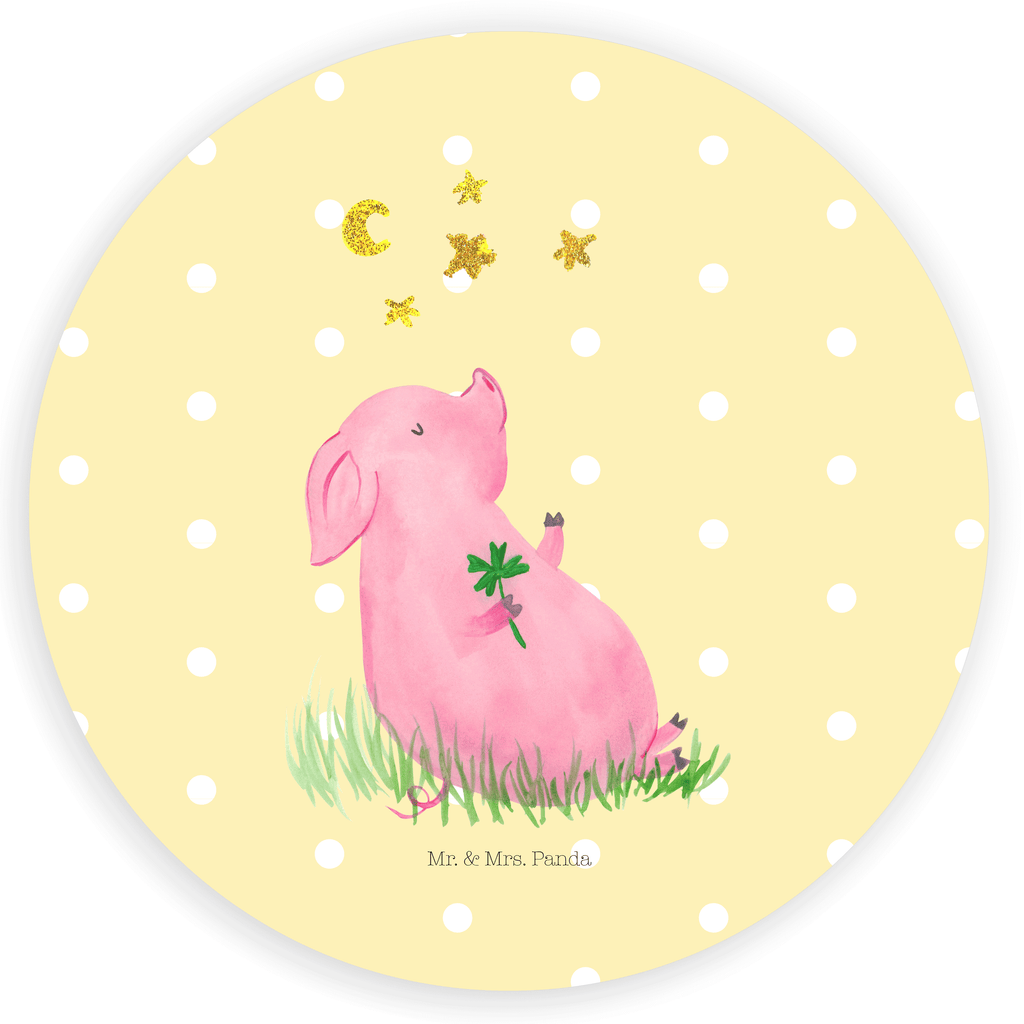 80mm Rund Aufkleber Glücksschwein Sticker, Aufkleber, Etikett, Tiermotive, Gute Laune, lustige Sprüche, Tiere, Glücksschwein. Glück, Schwein, Schweinchen, Sterne, Sernchen, Ziele, Träume, Motivation, Glücksbringer