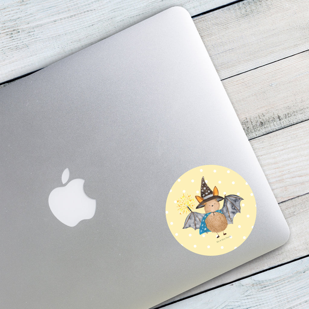 80mm Rund Aufkleber Fledermaus Zauberer Sticker, Aufkleber, Etikett, Tiermotive, Gute Laune, lustige Sprüche, Tiere, Fledermaus, Fledermäuse, Zauberer, Magier, Frauen, reinsteigern