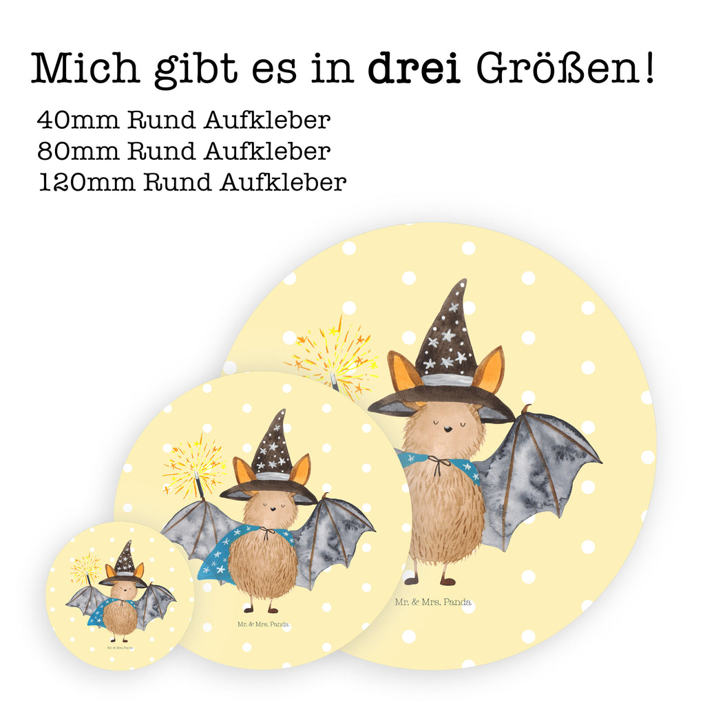 80mm Rund Aufkleber Fledermaus Zauberer Sticker, Aufkleber, Etikett, Tiermotive, Gute Laune, lustige Sprüche, Tiere, Fledermaus, Fledermäuse, Zauberer, Magier, Frauen, reinsteigern