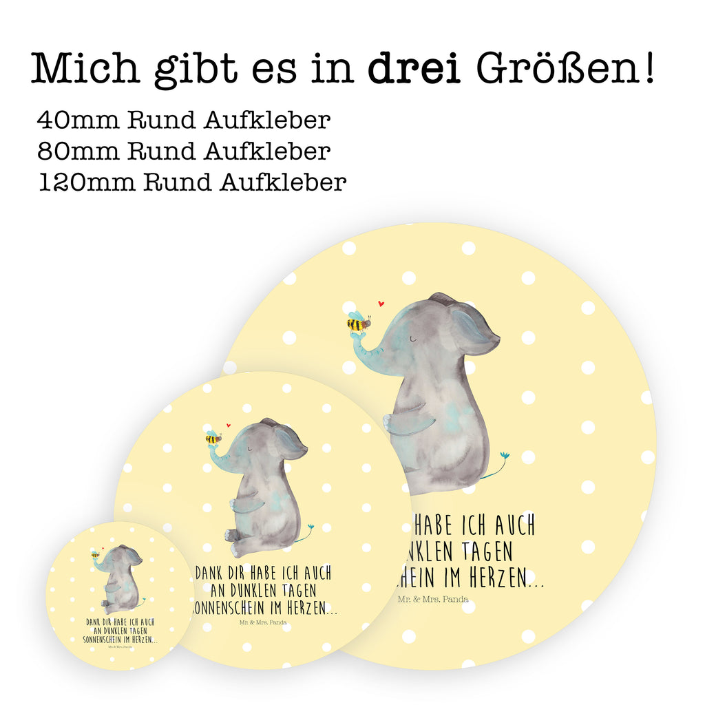 40mm Rund Aufkleber Elefant & Biene Sticker, Aufkleber, Etikett, Tiermotive, Gute Laune, lustige Sprüche, Tiere, Elefant, Biene, Liebe, Liebesbeweis, Jahrestag, Liebesgeschenk, Heiratsantrag, Hochzeitsgeschenk, Liebesspruch