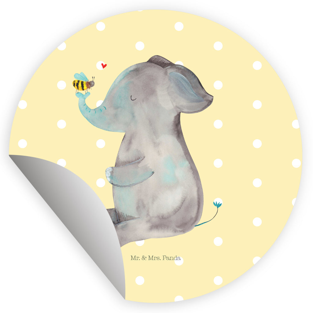 40mm Rund Aufkleber Elefant & Biene Sticker, Aufkleber, Etikett, Tiermotive, Gute Laune, lustige Sprüche, Tiere, Elefant, Biene, Liebe, Liebesbeweis, Jahrestag, Liebesgeschenk, Heiratsantrag, Hochzeitsgeschenk, Liebesspruch