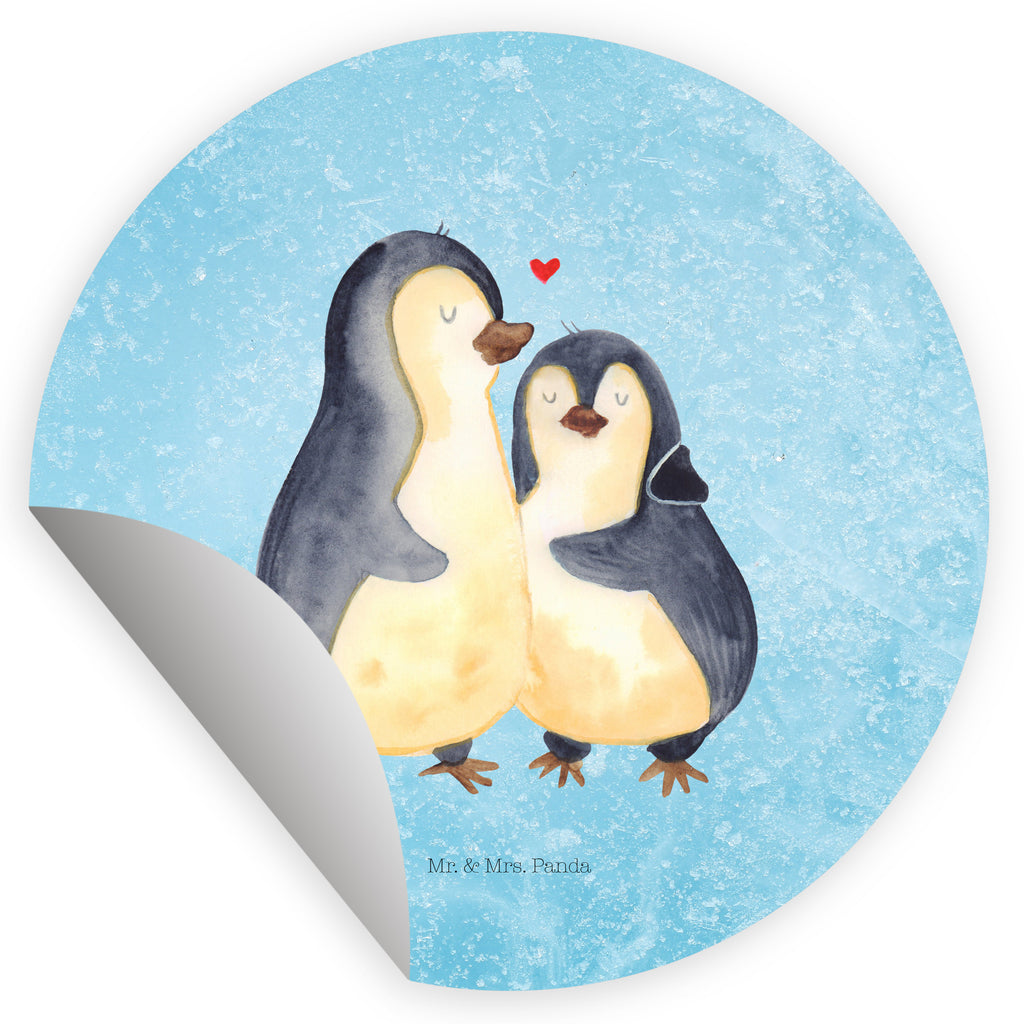120mm Rund Aufkleber Pinguin umarmend Sticker, Aufkleber, Etikett, Kinder, rund, Pinguin, Liebe, Liebespaar, Liebesbeweis, Liebesgeschenk, Verlobung, Jahrestag, Hochzeitstag, Hochzeit, Hochzeitsgeschenk