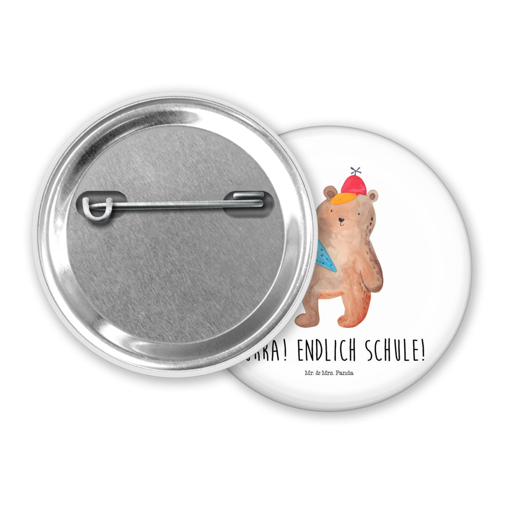 50mm Button Bär mit Schultüte 50mm Button, Button, Pin, Anstecknadel, Bär, Teddy, Teddybär, Bär Motiv, Schultüte, Erster Schultag Geschenk, Einschulung Geschenk, Schule Geschenk, Grundschule, Schulanfang, Schulbeginn