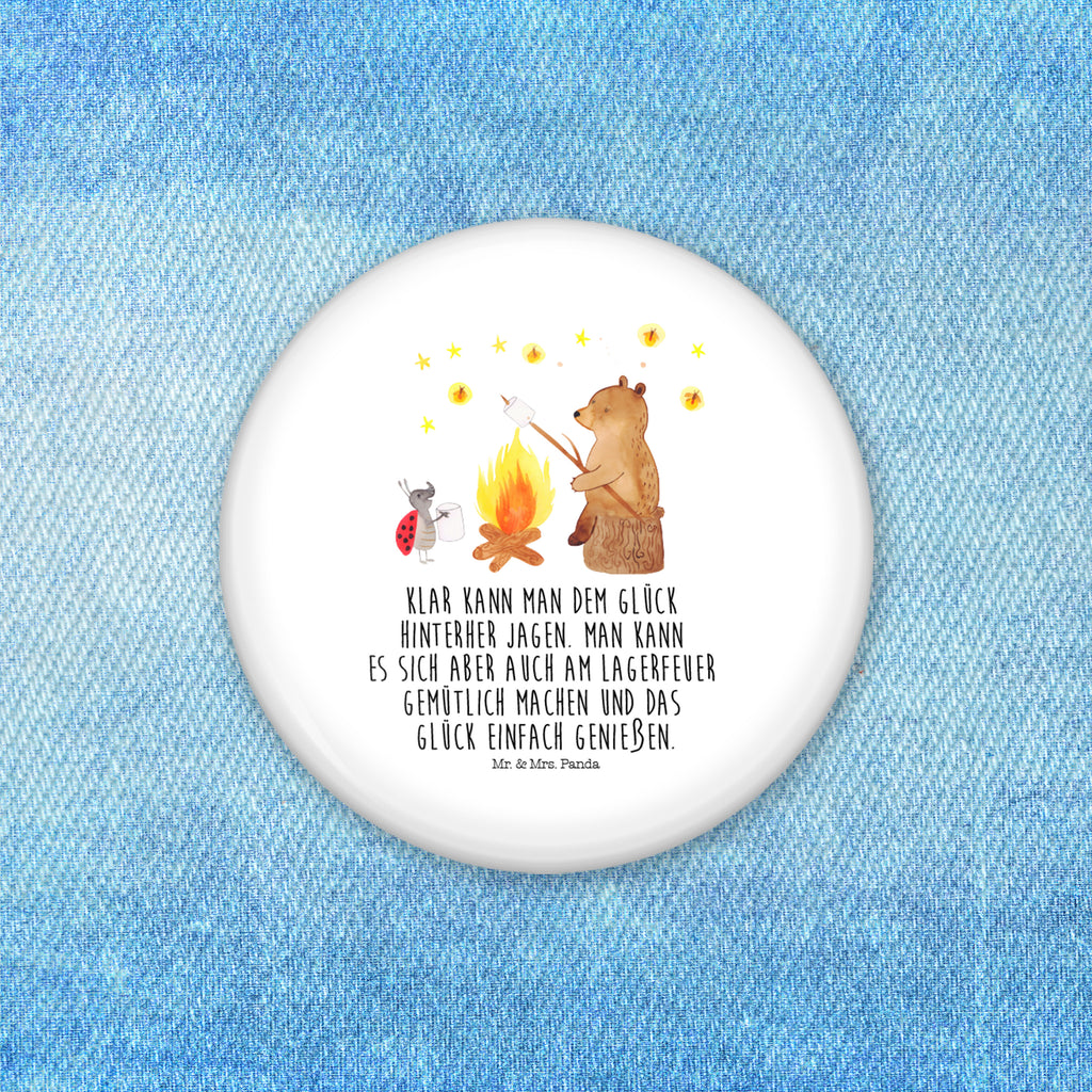 50mm Button Bär & Marienkäfer Lagerfeuer 50mm Button, Button, Pin, Anstecknadel, Bär, Teddy, Teddybär, Lagerfeuer