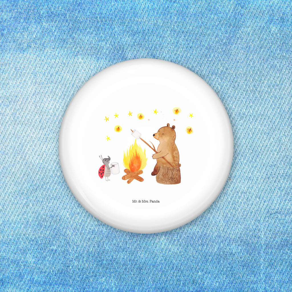 50mm Button Bär & Marienkäfer Lagerfeuer 50mm Button, Button, Pin, Anstecknadel, Bär, Teddy, Teddybär, Lagerfeuer