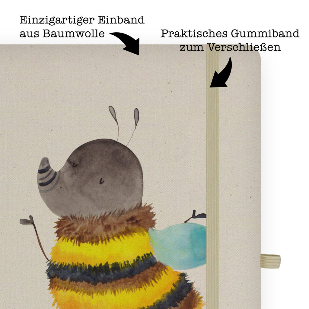 DIN A5 Baumwoll Notizbuch Hummel flauschig Notizen, Eintragebuch, Tagebuch, Notizblock, Adressbuch, Journal, Kladde, Skizzenbuch, Notizheft, Schreibbuch, Schreibheft, Tiermotive, Gute Laune, lustige Sprüche, Tiere, Hummel, Flauschig, Biene, Blume, Natur