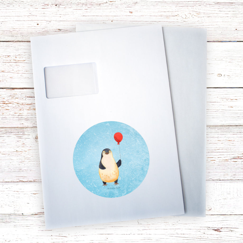 120mm Rund Aufkleber Pinguin Luftballon Sticker, Aufkleber, Etikett, Kinder, rund, Pinguin, Pinguine, Luftballon, Tagträume, Lebenslust, Geschenk Freundin, Geschenkidee, beste Freundin, Motivation, Neustart, neues Leben, Liebe, Glück