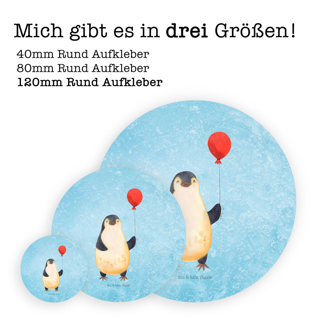 120mm Rund Aufkleber Pinguin Luftballon Sticker, Aufkleber, Etikett, Kinder, rund, Pinguin, Pinguine, Luftballon, Tagträume, Lebenslust, Geschenk Freundin, Geschenkidee, beste Freundin, Motivation, Neustart, neues Leben, Liebe, Glück