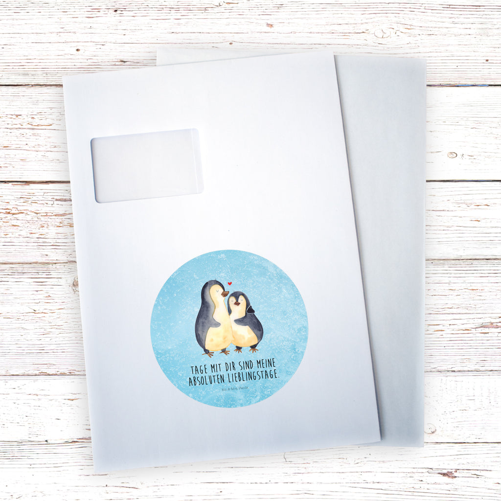 120mm Rund Aufkleber Pinguin umarmend Sticker, Aufkleber, Etikett, Kinder, rund, Pinguin, Liebe, Liebespaar, Liebesbeweis, Liebesgeschenk, Verlobung, Jahrestag, Hochzeitstag, Hochzeit, Hochzeitsgeschenk