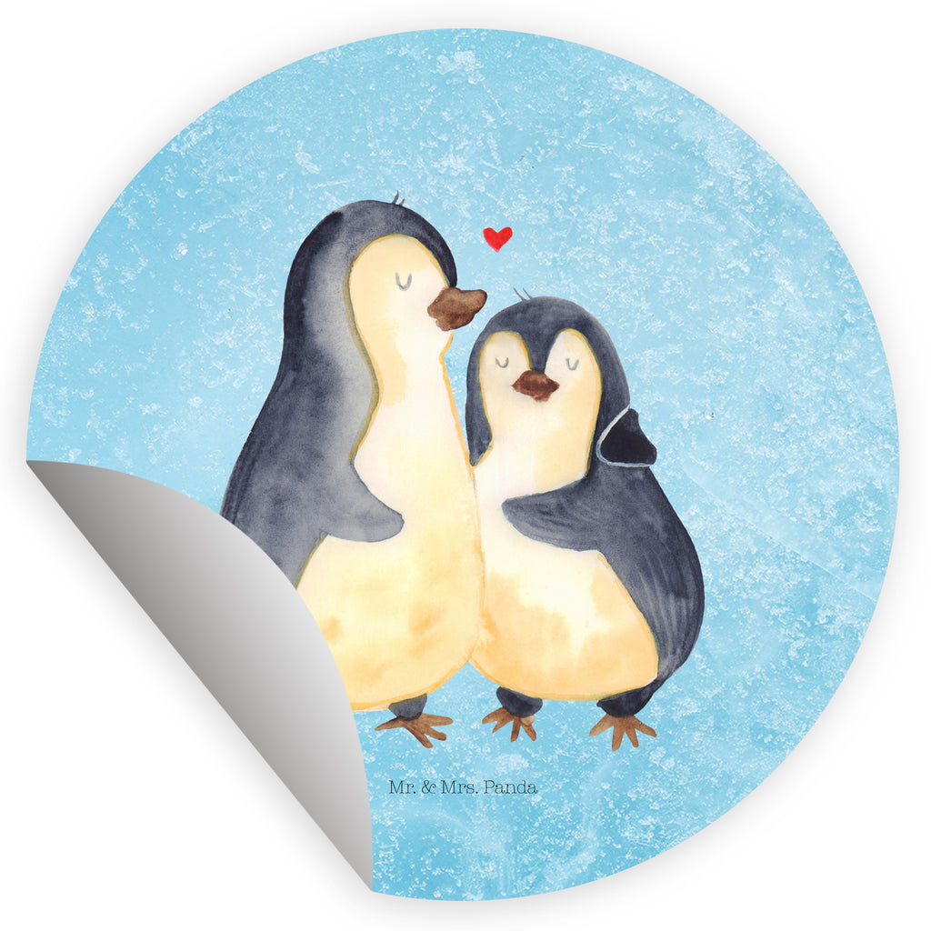 120mm Rund Aufkleber Pinguin umarmend Sticker, Aufkleber, Etikett, Kinder, rund, Pinguin, Liebe, Liebespaar, Liebesbeweis, Liebesgeschenk, Verlobung, Jahrestag, Hochzeitstag, Hochzeit, Hochzeitsgeschenk