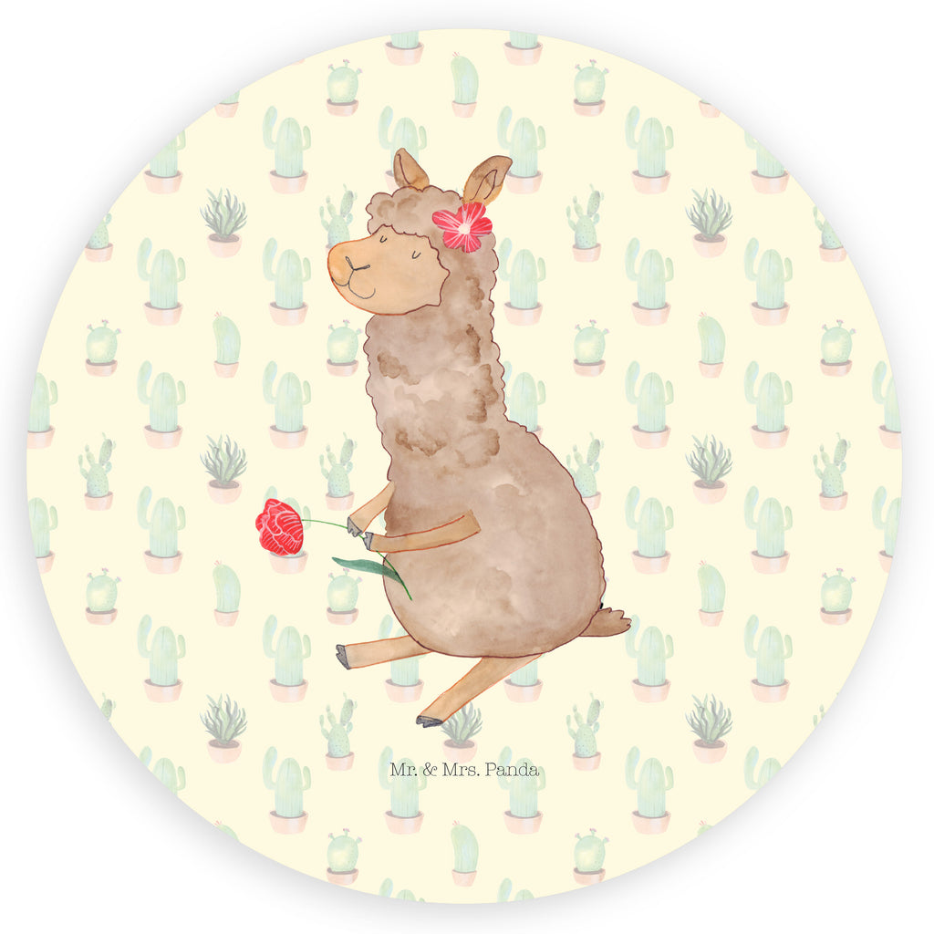 120mm Rund Aufkleber Alpaka Blume Sticker, Aufkleber, Etikett, Kinder, rund, Alpaka, Lama, Blume, Lamas, Alpaka Zitat, Alpaka Spruch, Alpaka Dekor, Alpaka Geschenk, Alpaka Dekoration, Alpaka Witz, Motiv Alpaka