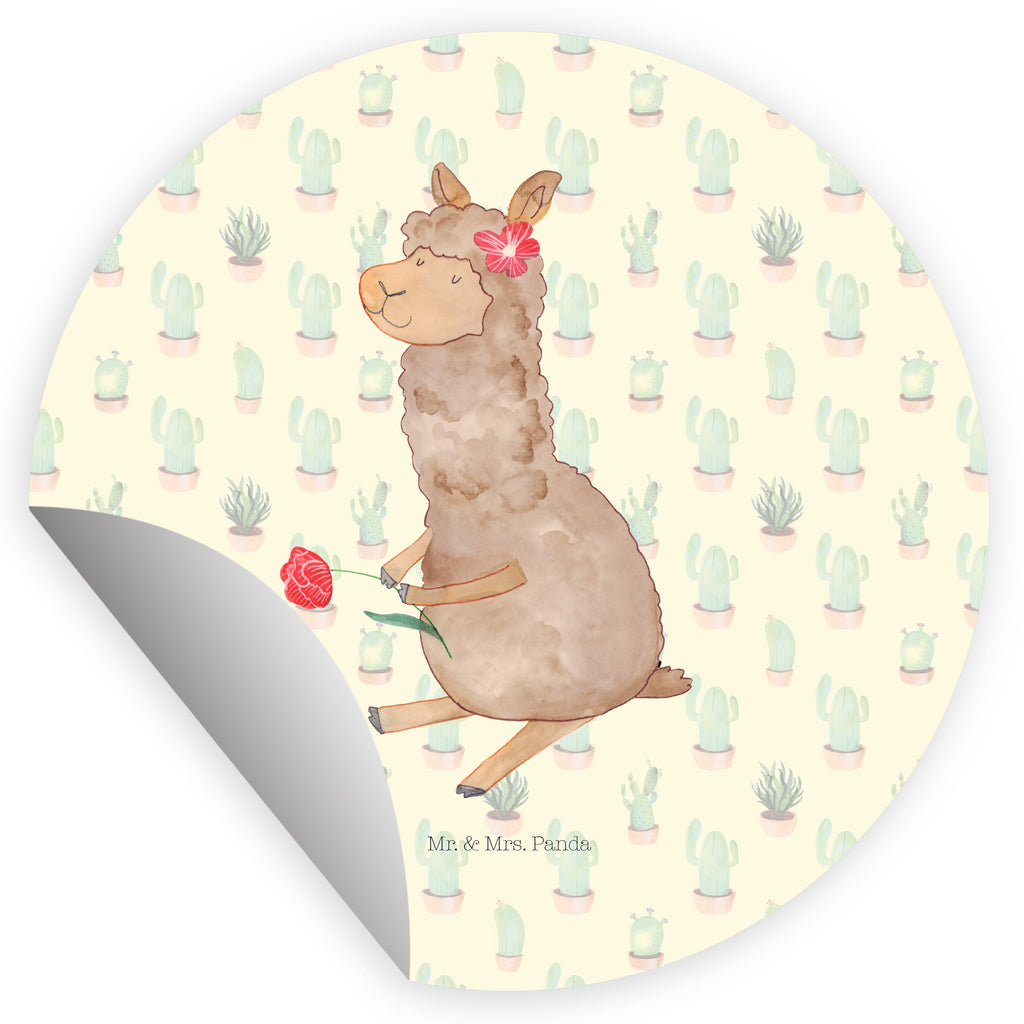 120mm Rund Aufkleber Alpaka Blume Sticker, Aufkleber, Etikett, Kinder, rund, Alpaka, Lama, Blume, Lamas, Alpaka Zitat, Alpaka Spruch, Alpaka Dekor, Alpaka Geschenk, Alpaka Dekoration, Alpaka Witz, Motiv Alpaka