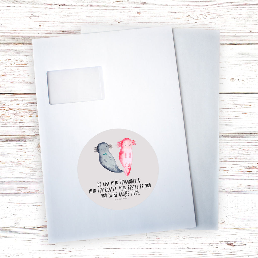 120mm Rund Aufkleber Axolotl Axel+Lotte Sticker, Aufkleber, Etikett, Kinder, rund, Axolotl, Molch, Axolot, Schwanzlurch, Lurch, Lurche, Liebe, große Liebe, Liebesbeweis, Freund, Verlobter, Ehemann, Jahrestag, Valentinstag