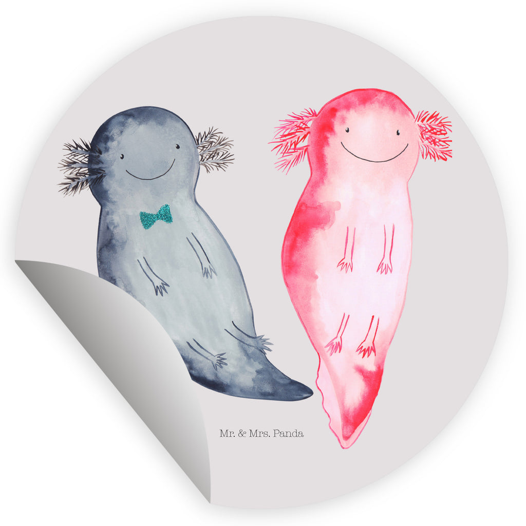 120mm Rund Aufkleber Axolotl Axel+Lotte Sticker, Aufkleber, Etikett, Kinder, rund, Axolotl, Molch, Axolot, Schwanzlurch, Lurch, Lurche, Liebe, große Liebe, Liebesbeweis, Freund, Verlobter, Ehemann, Jahrestag, Valentinstag