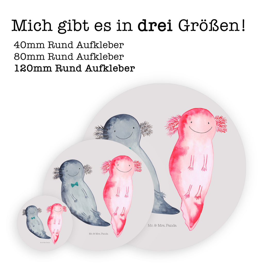 120mm Rund Aufkleber Axolotl Axel+Lotte Sticker, Aufkleber, Etikett, Kinder, rund, Axolotl, Molch, Axolot, Schwanzlurch, Lurch, Lurche, Liebe, große Liebe, Liebesbeweis, Freund, Verlobter, Ehemann, Jahrestag, Valentinstag