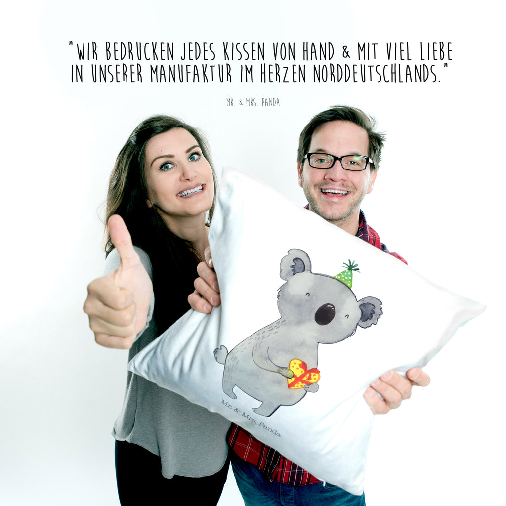 40x40 Kissen Koala Geschenk Kissenhülle, Kopfkissen, Sofakissen, Dekokissen, Motivkissen, Koala, Koalabär, Geschenk, Geburtstag, Party