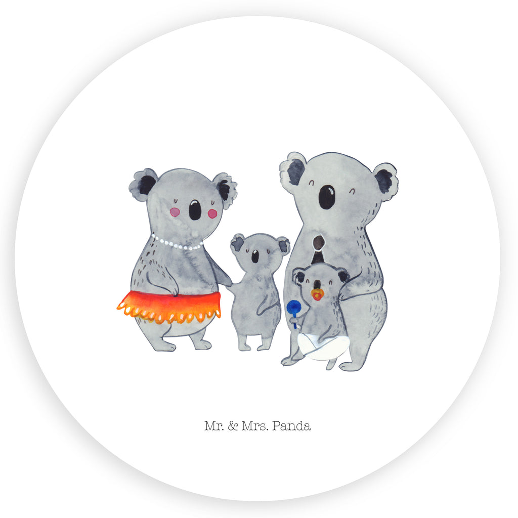40mm Rund Aufkleber Koala Familie Sticker, Aufkleber, Etikett, Familie, Vatertag, Muttertag, Bruder, Schwester, Mama, Papa, Oma, Opa, Koala, Koalas, Family, Kinder, Geschwister, Familienleben