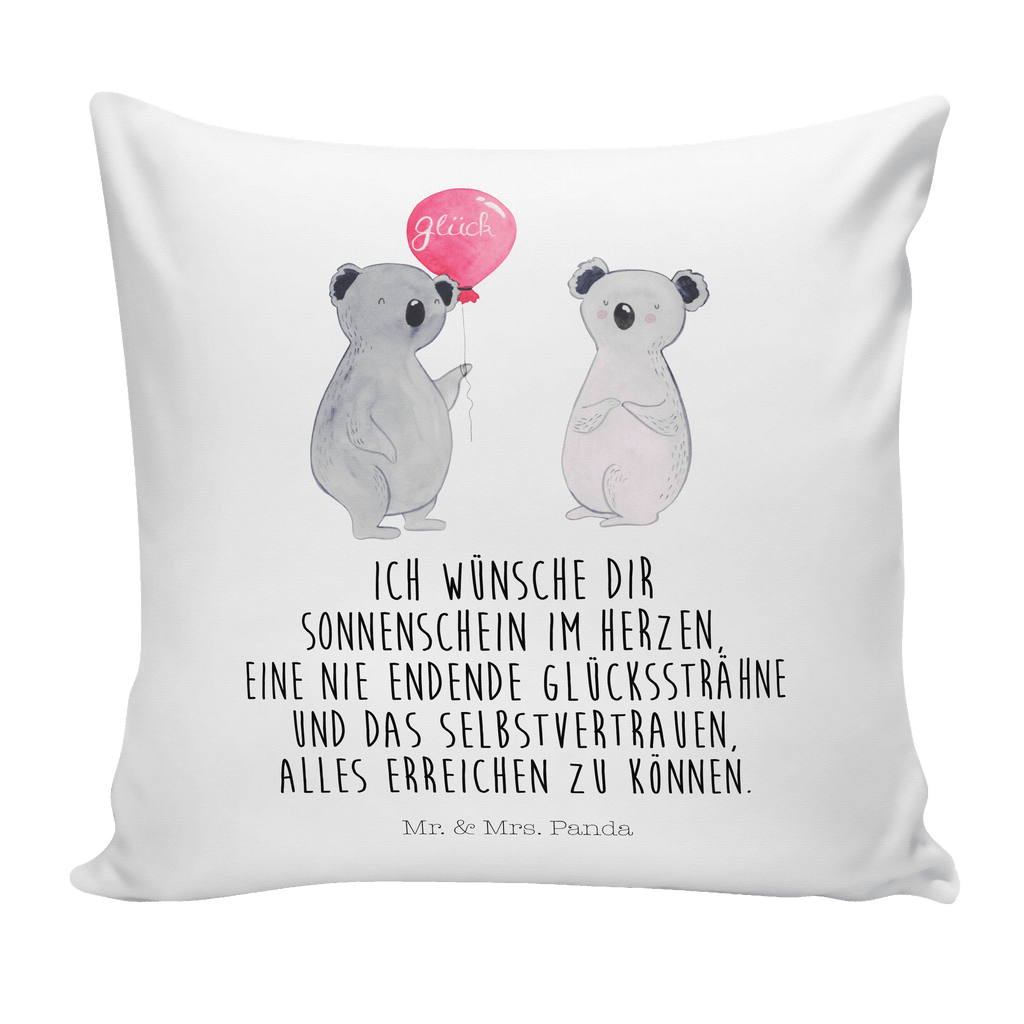 40x40 Kissen Koala Luftballon Kissenhülle, Kopfkissen, Sofakissen, Dekokissen, Motivkissen, Koala, Koalabär, Luftballon, Party, Geburtstag, Geschenk