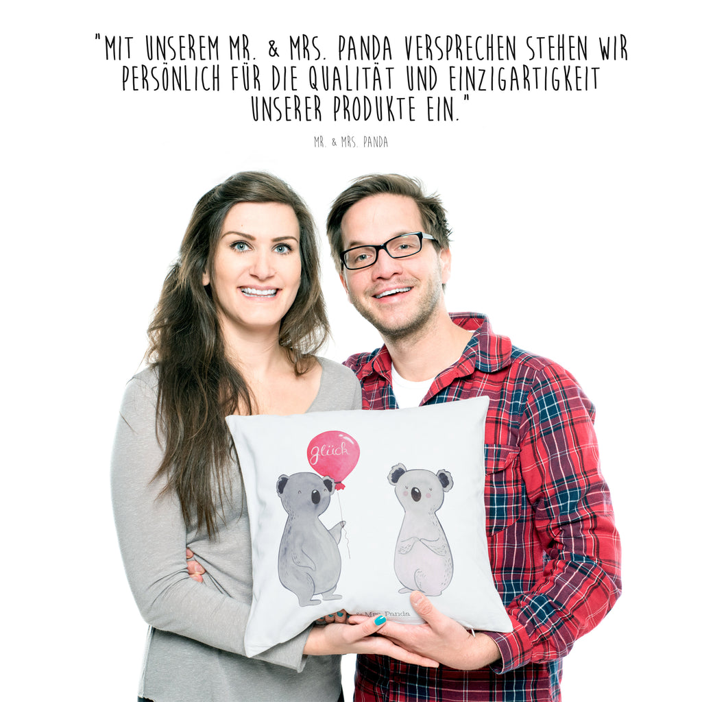 40x40 Kissen Koala Luftballon Kissenhülle, Kopfkissen, Sofakissen, Dekokissen, Motivkissen, Koala, Koalabär, Luftballon, Party, Geburtstag, Geschenk